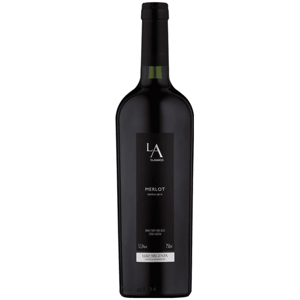 Vinho Luiz Argenta Tinto Seco Brasil Clássico Merlot 2015 750ml