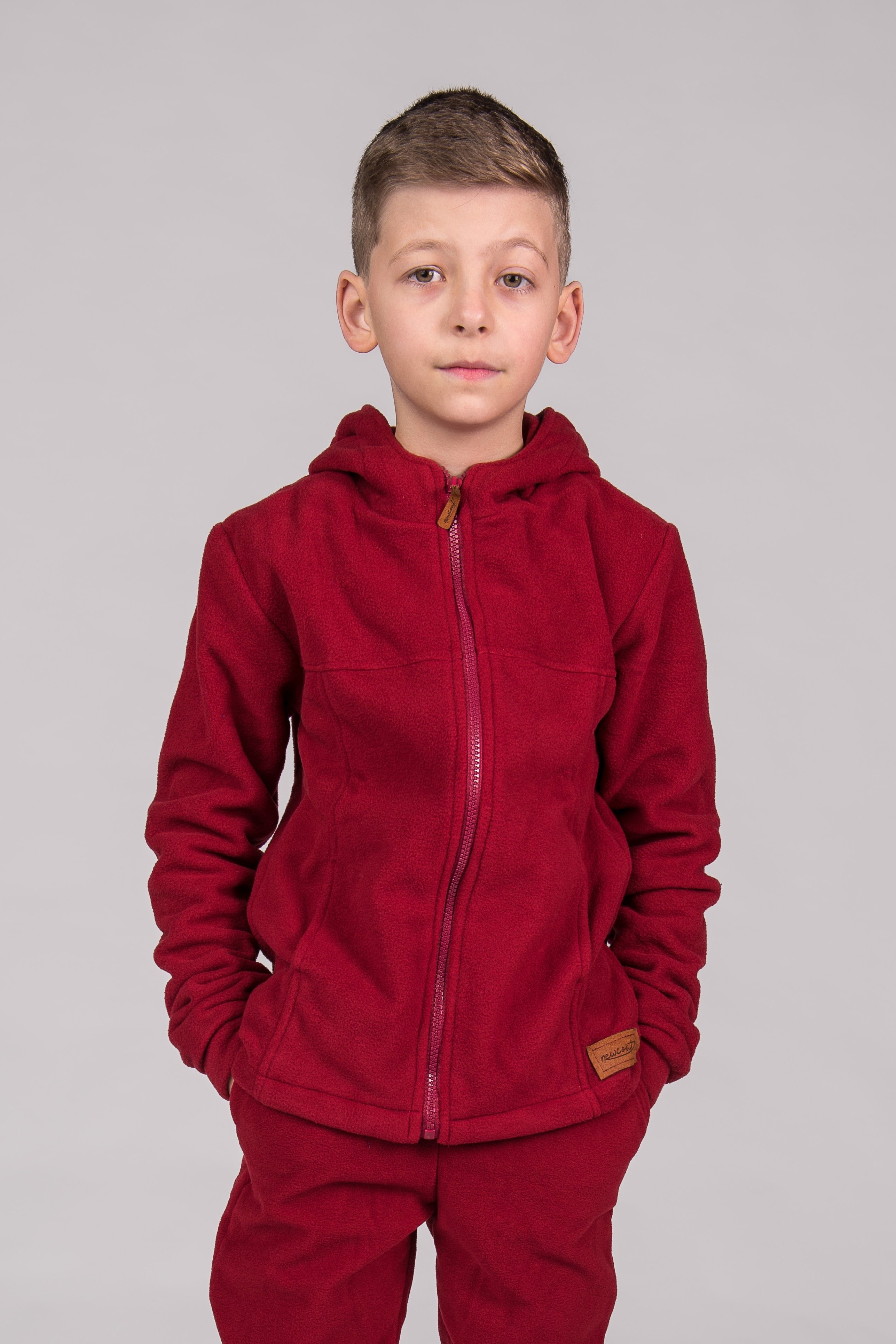 Capuz Casaco Infantil Fleece Jaqueta Infantil Menino Com Capuz Em