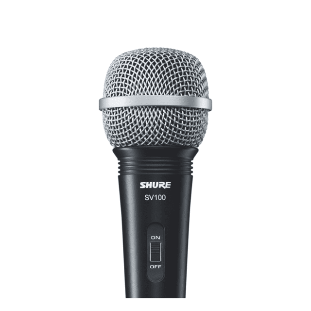 Microfone Dinamico Unidirecional Cardioide C/Fio SV100 Shure