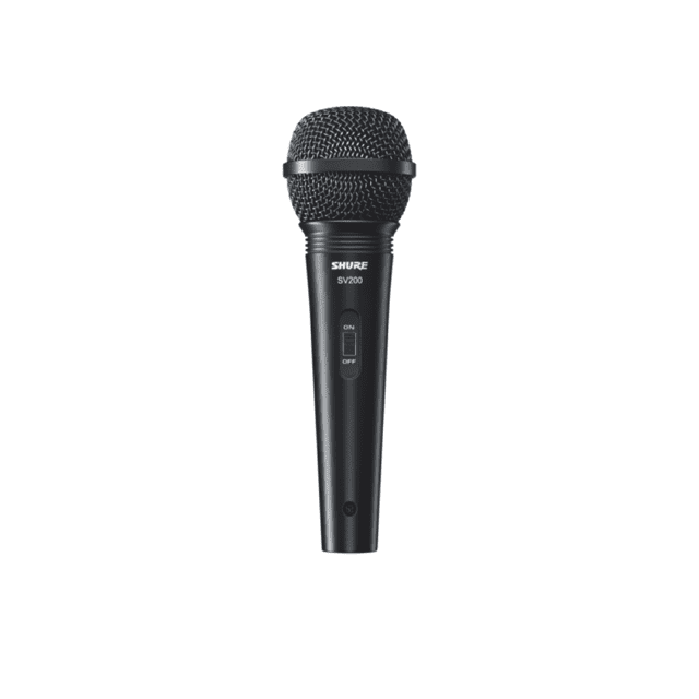 Microfone Dinamico Unidirecional Cardioide C/Fio SV200 Shure