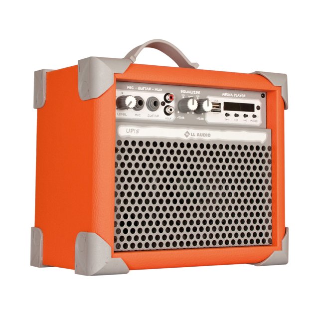 Caixa Som Amplificada Multiuso Up!5 Light Orange FM/USB/BT