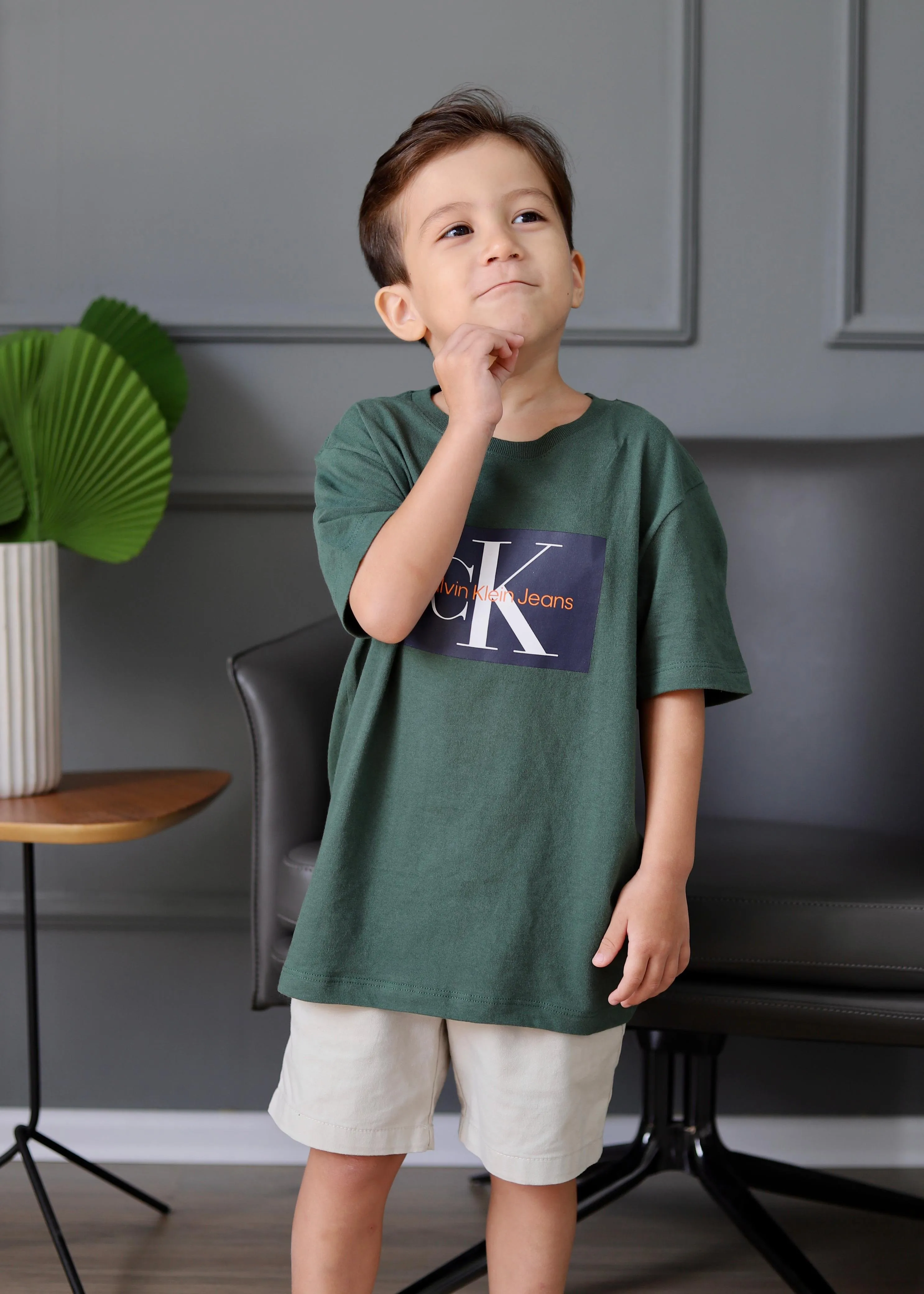Blusa Cropped Preta Calvin Klein Jeans Lima - Xuá Kids