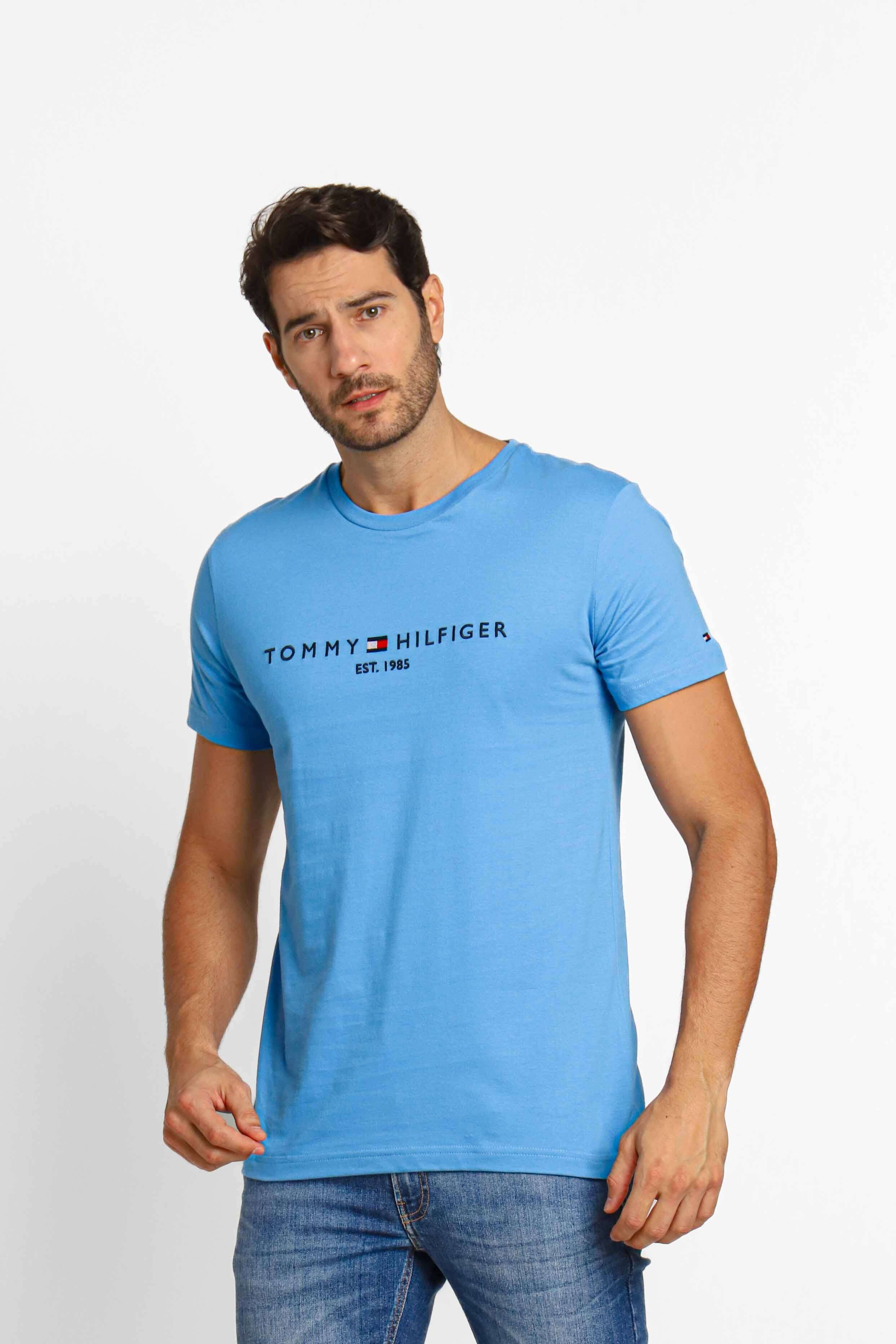 Camisa Tommy Hilfiger Reta Bolso Azul-Marinho - Compre Agora