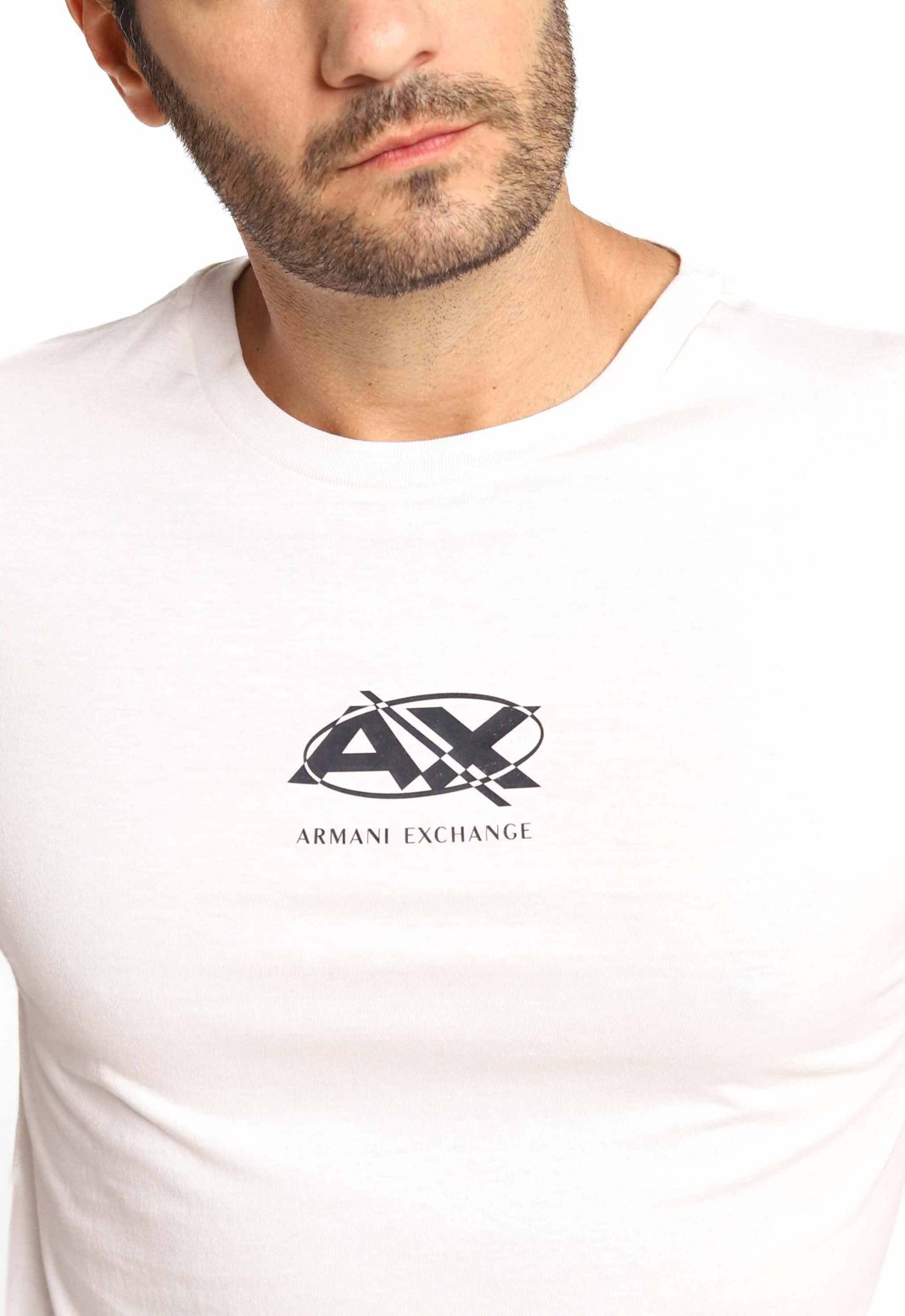 Camiseta Armani Exchange Regular Fit Logo Central - Sale | Henri Store ...