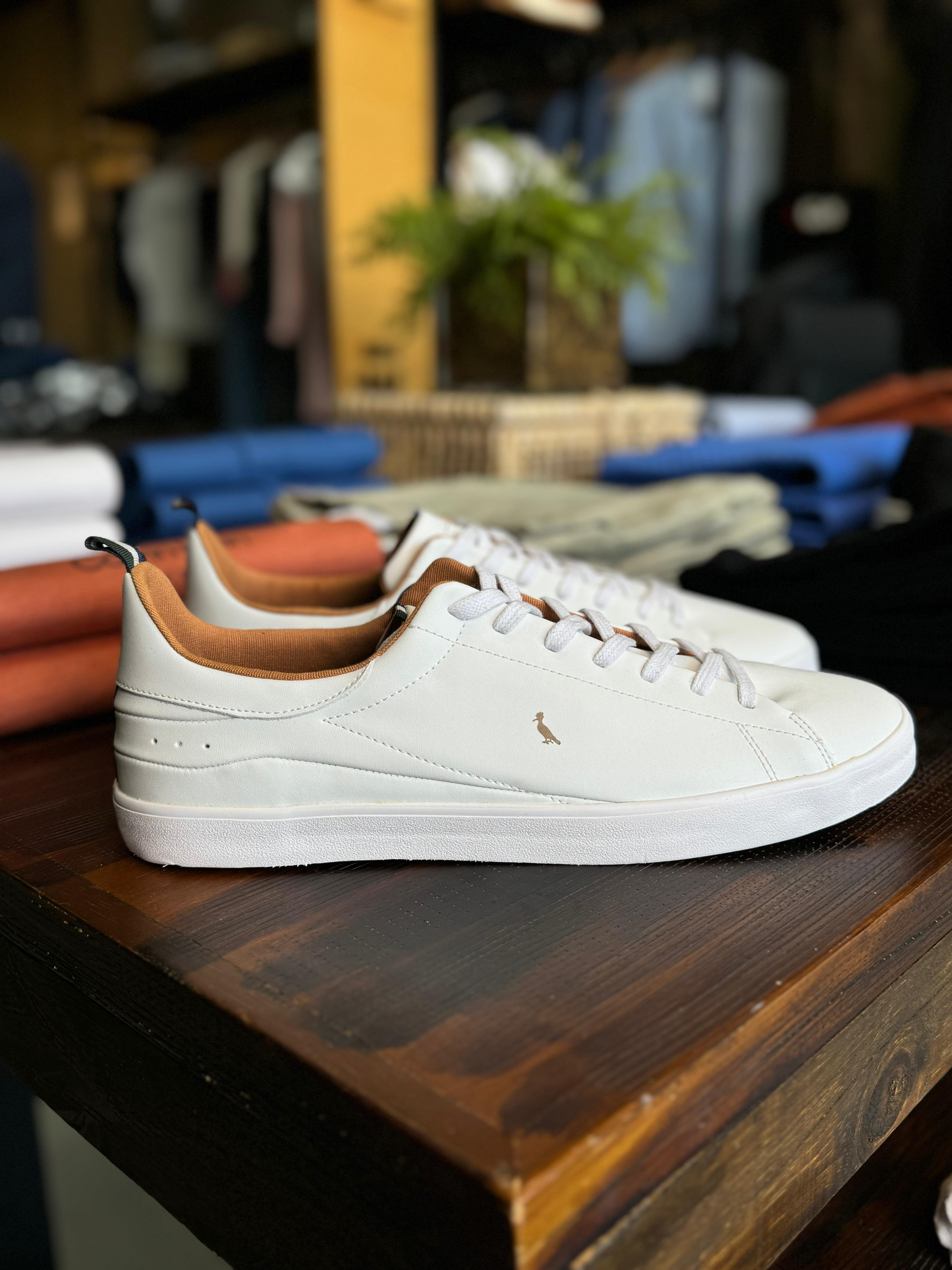 Sunset Tenis Marca Reserva Tenis Reserva Sunset Couro Branco