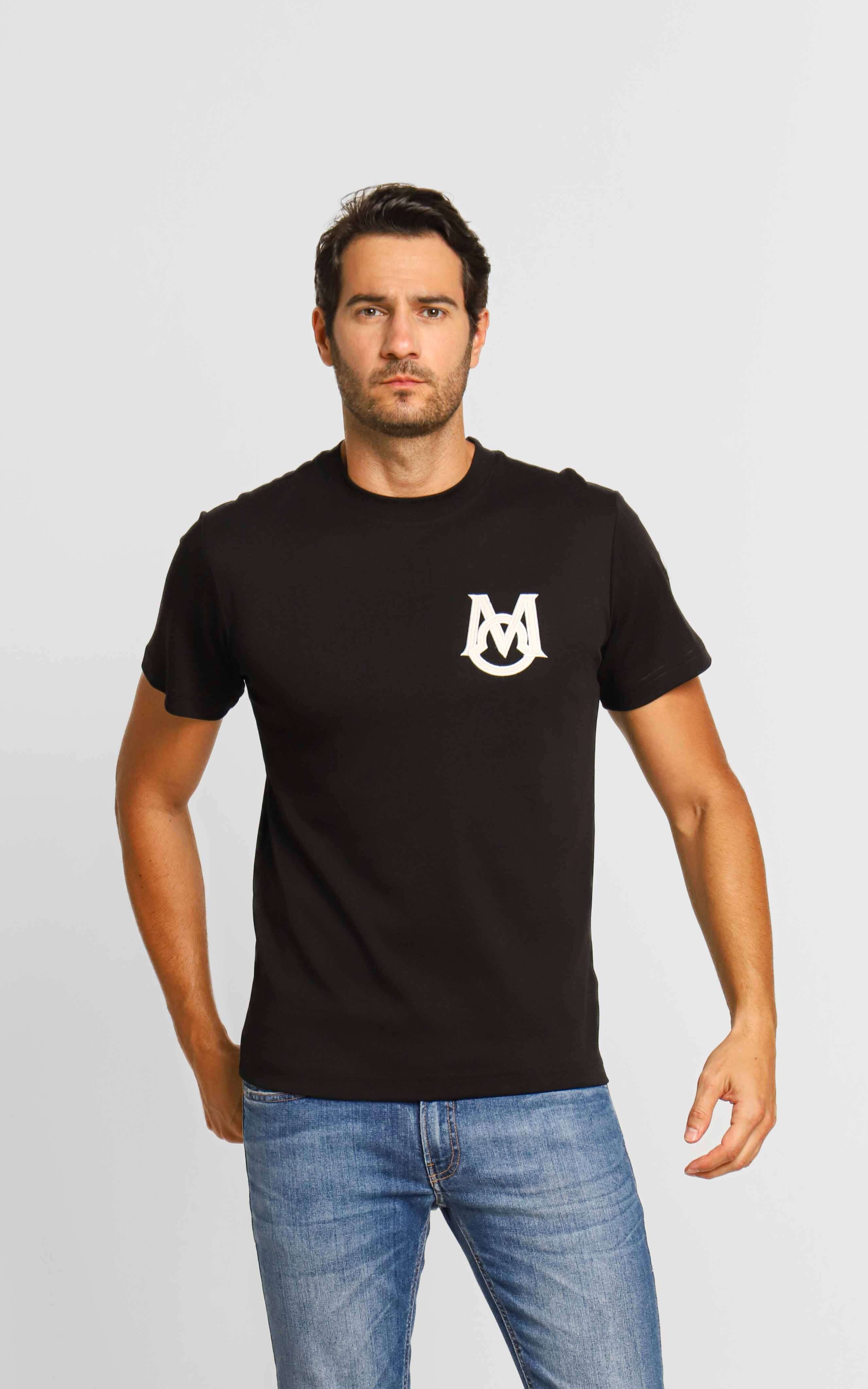 MONCLER ロゴ Tシャツ ネイビー Camiseta Moncler Logo Bordado Peito | Henri Store - Loja Oficial