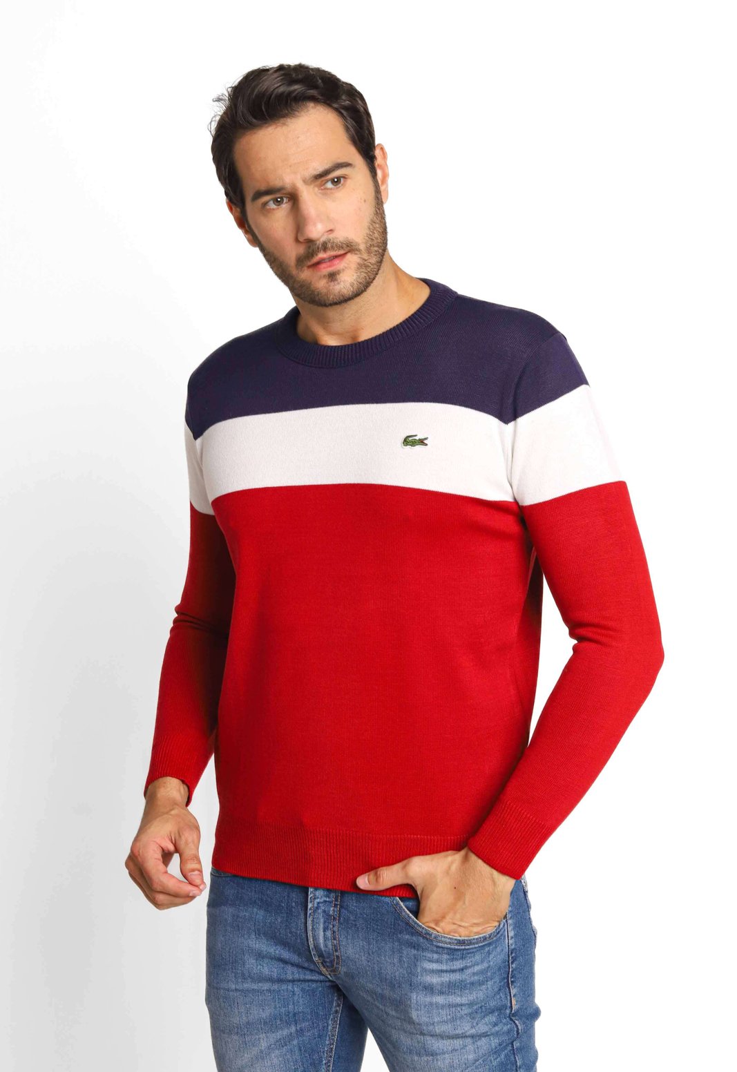 Sueter Lacoste Regular Fit Listrado Henri Store