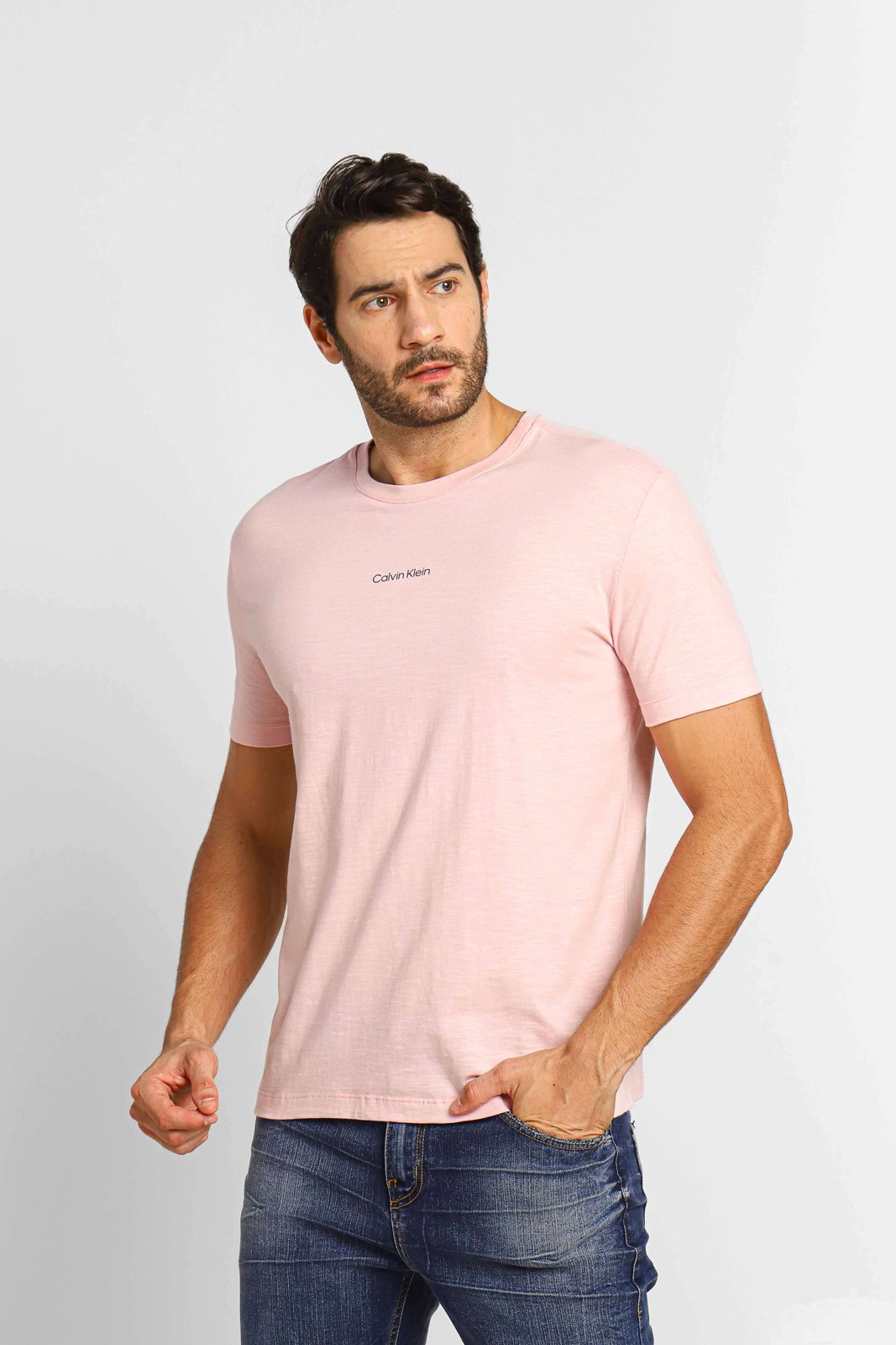 Camiseta Calvin Klein Flamê Rosa Claro | Henri Store