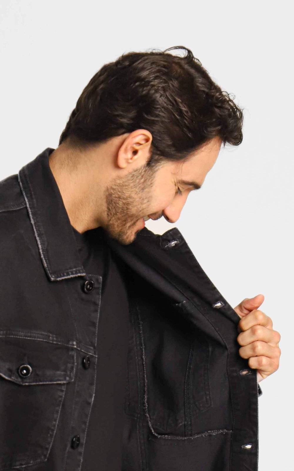 Jaqueta Jeans Ellus Intense Black Preto Henri Store Loja Oficial