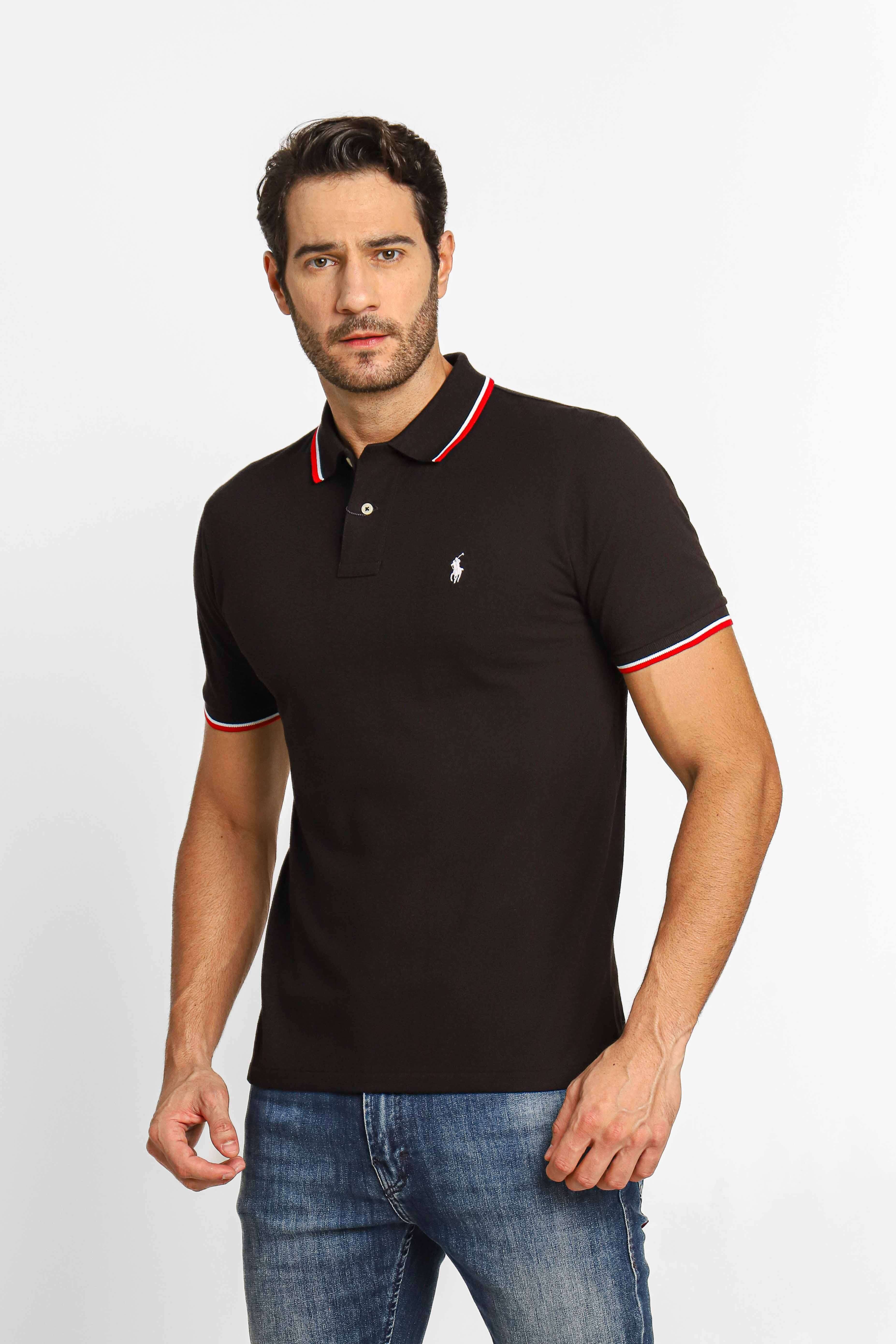 POLO RALPH LAUREN / 80-90s/C-OS-374/トラッカー/M/コットン/IDG/無地/P560341 Polo Ralph Lauren Preta Friso Gola Small Poney Branco - Sale