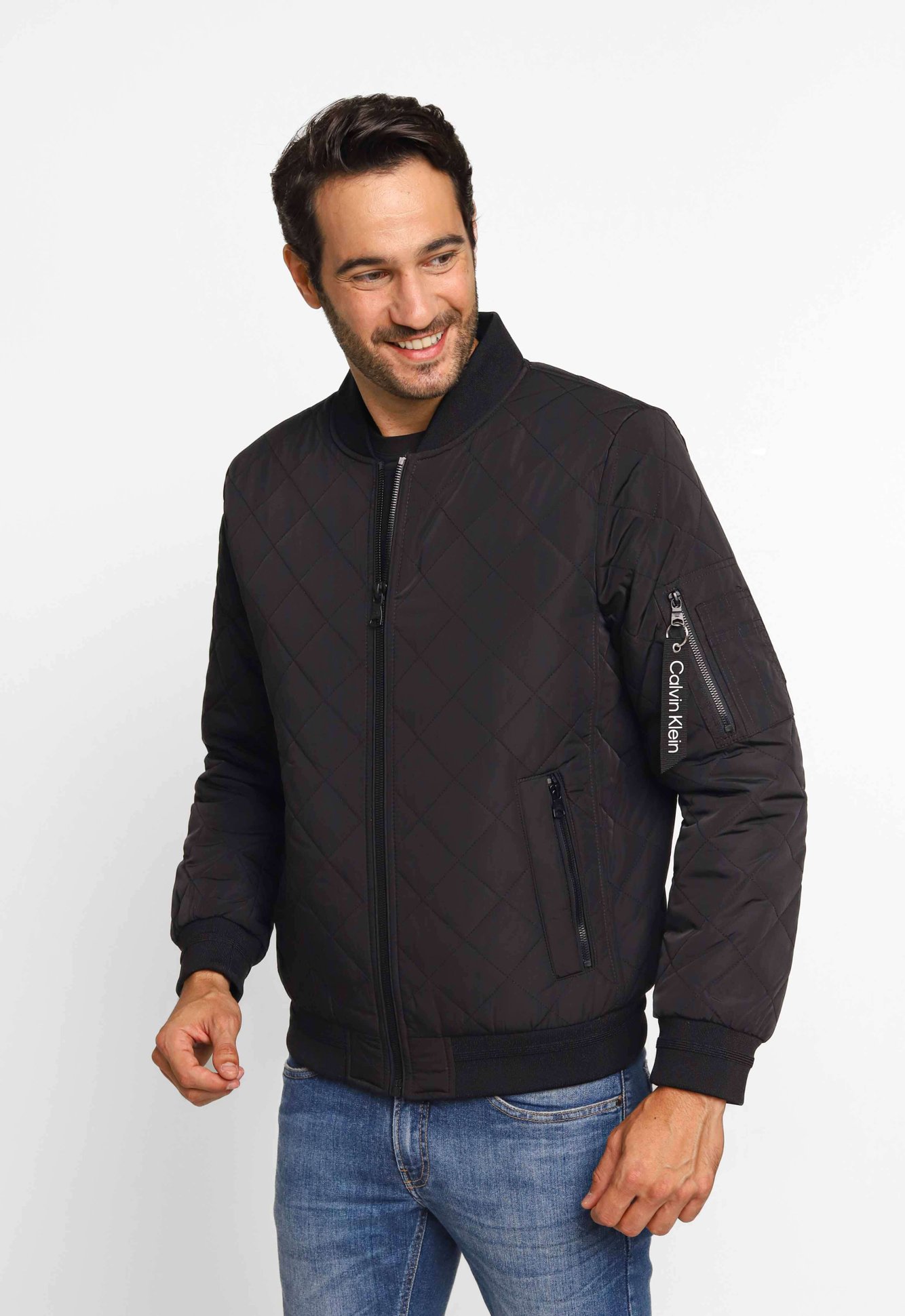 Jaqueta Calvin Klein Bomber Zíper Manga1