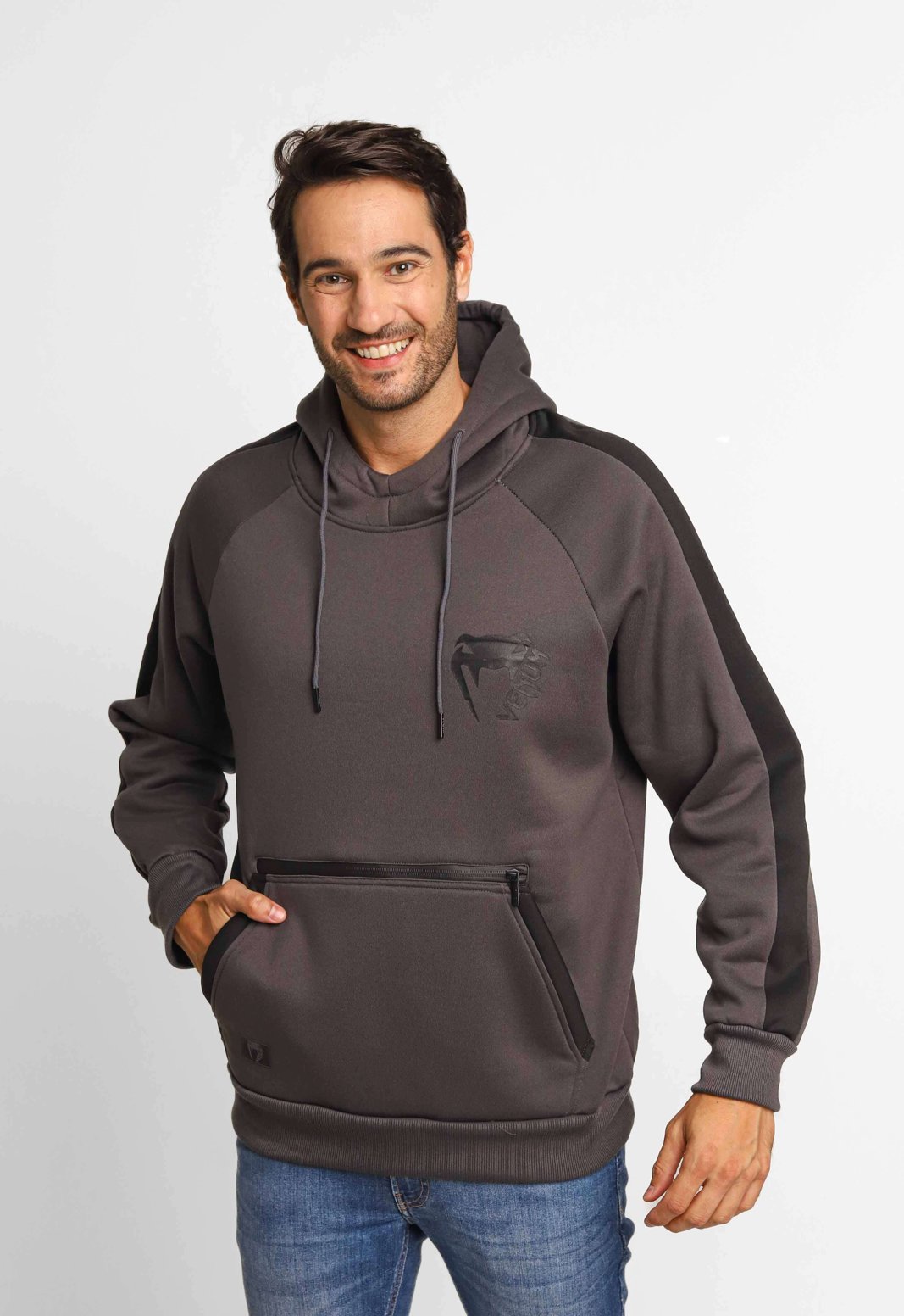 Moletom Venum Ziper Chumbo VNM228004 | Henri Store - Loja Oficial