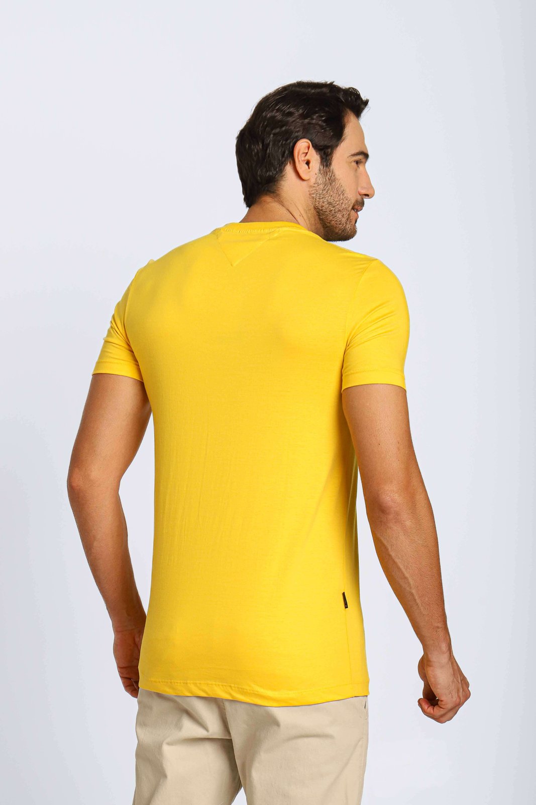 Camisa Larga Tommy Hilfiger Fit Essential Yellow ✓