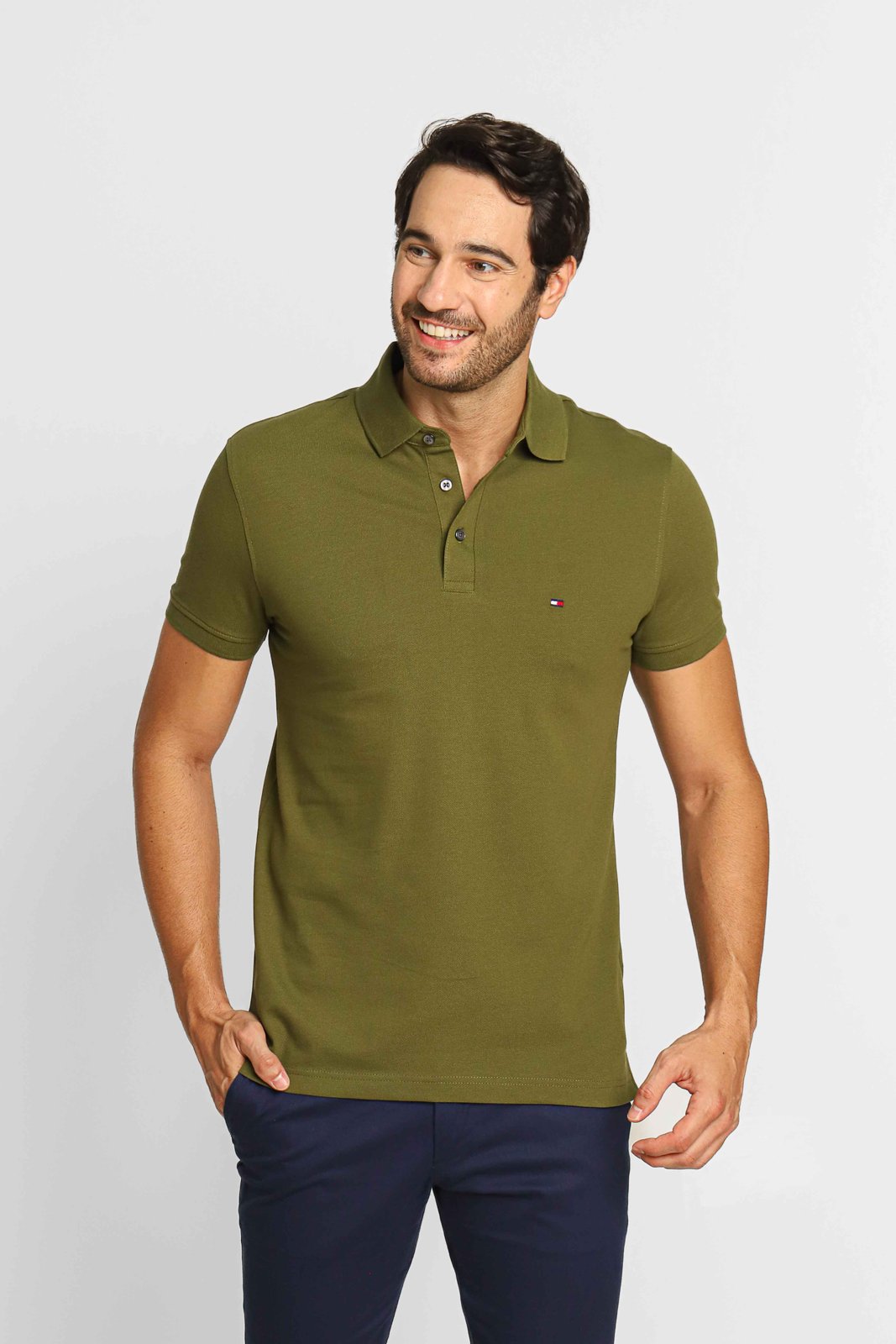 Polo tommy hot sale hilfiger verde