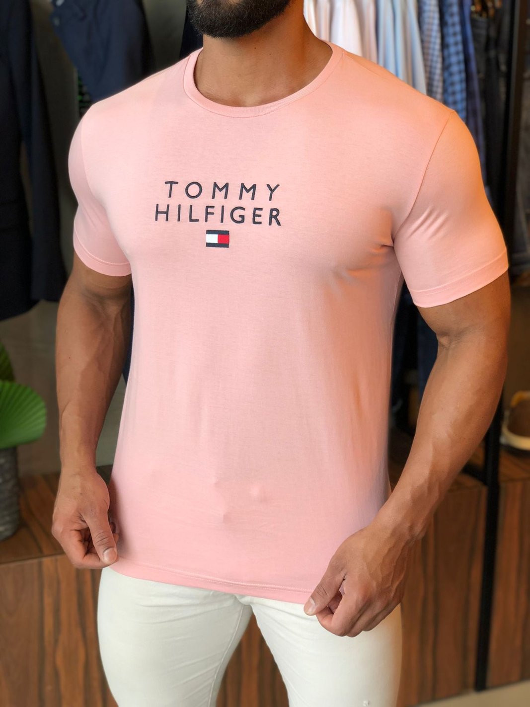 Camisa Polo Tommy Hilfiger Frisos Masculina - Verde