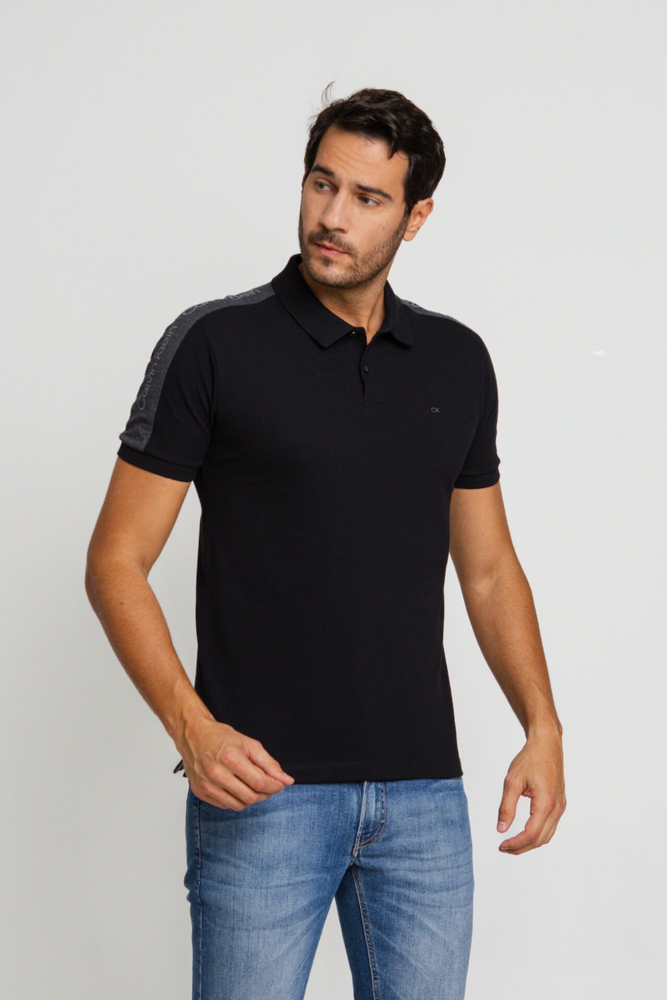 Calvin klein polo slim fit discount