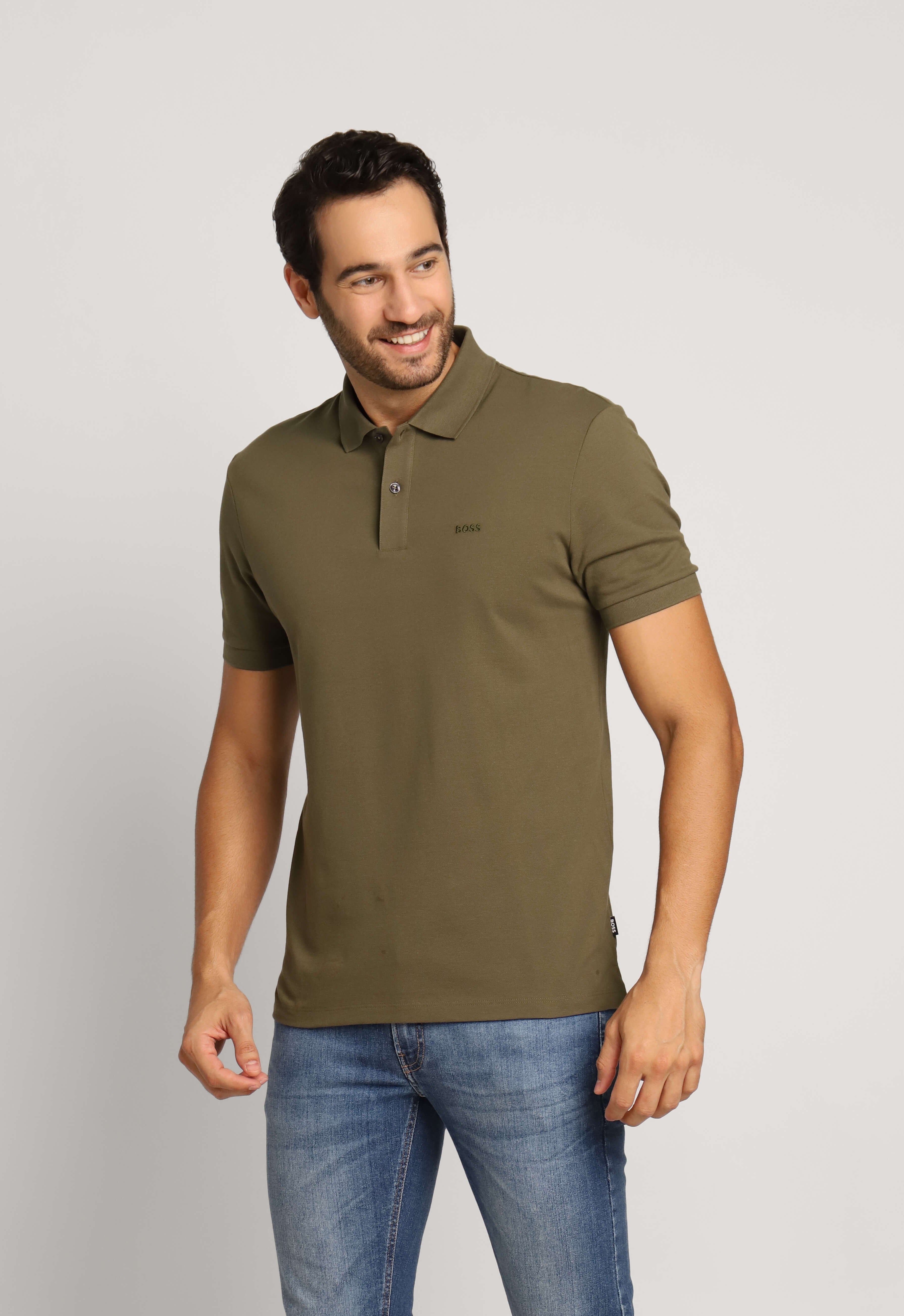 Polo Hugo Boss Logo Bordado Peito