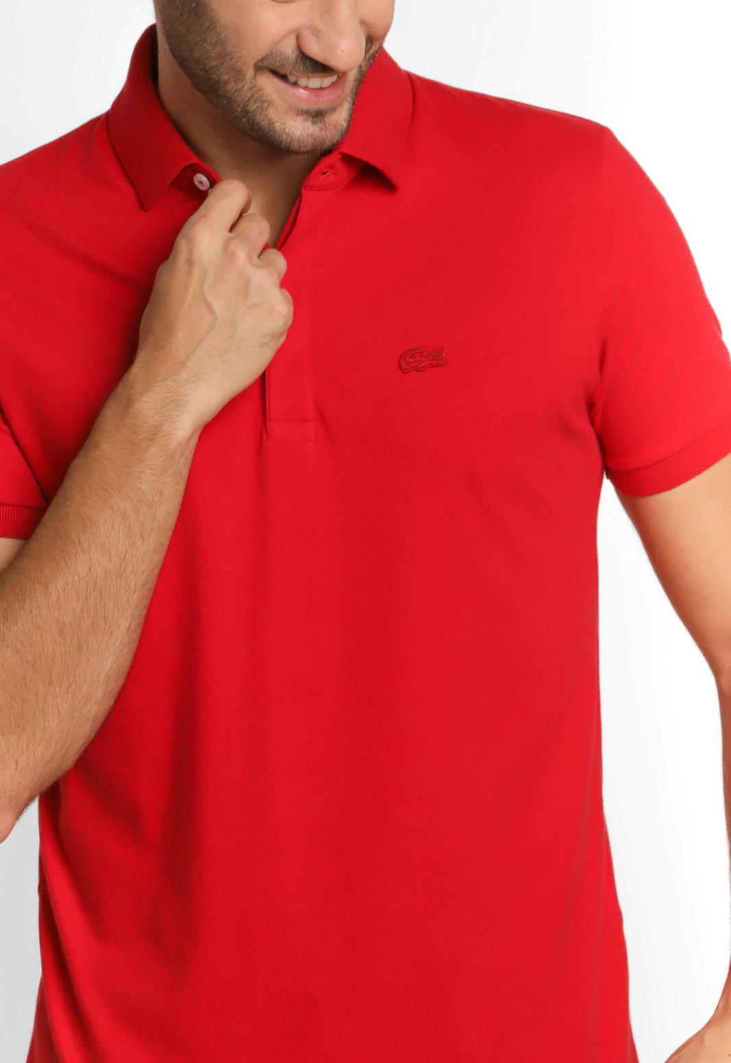 Camisas Gola Polo Lacoste Polo Lacoste Vermelha CAMISA POLO