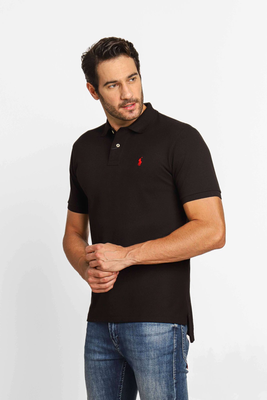Polo Ralph Lauren Preta Small Poney Vermelho | Henri Store - Loja