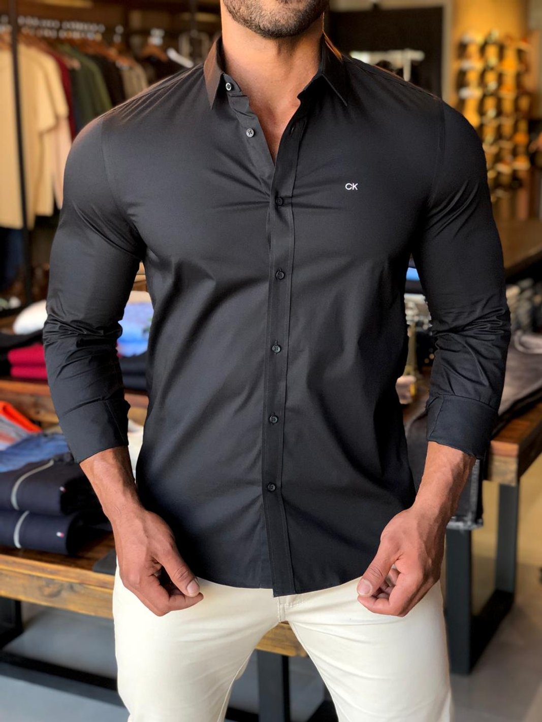 Camisas calvin klein slim fit sale