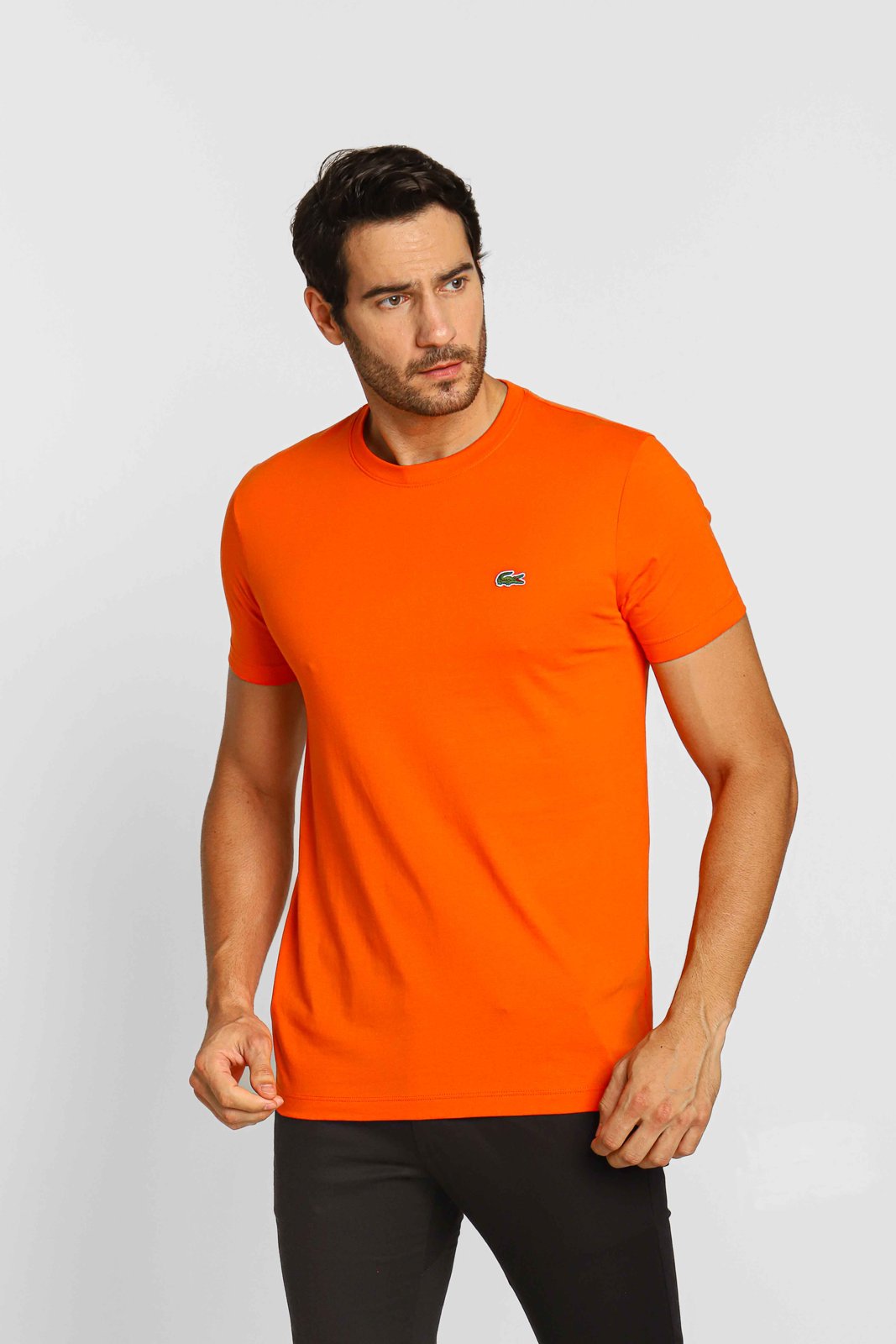 Camiseta Lacoste Basica Regular Fit Laranja - Main Image