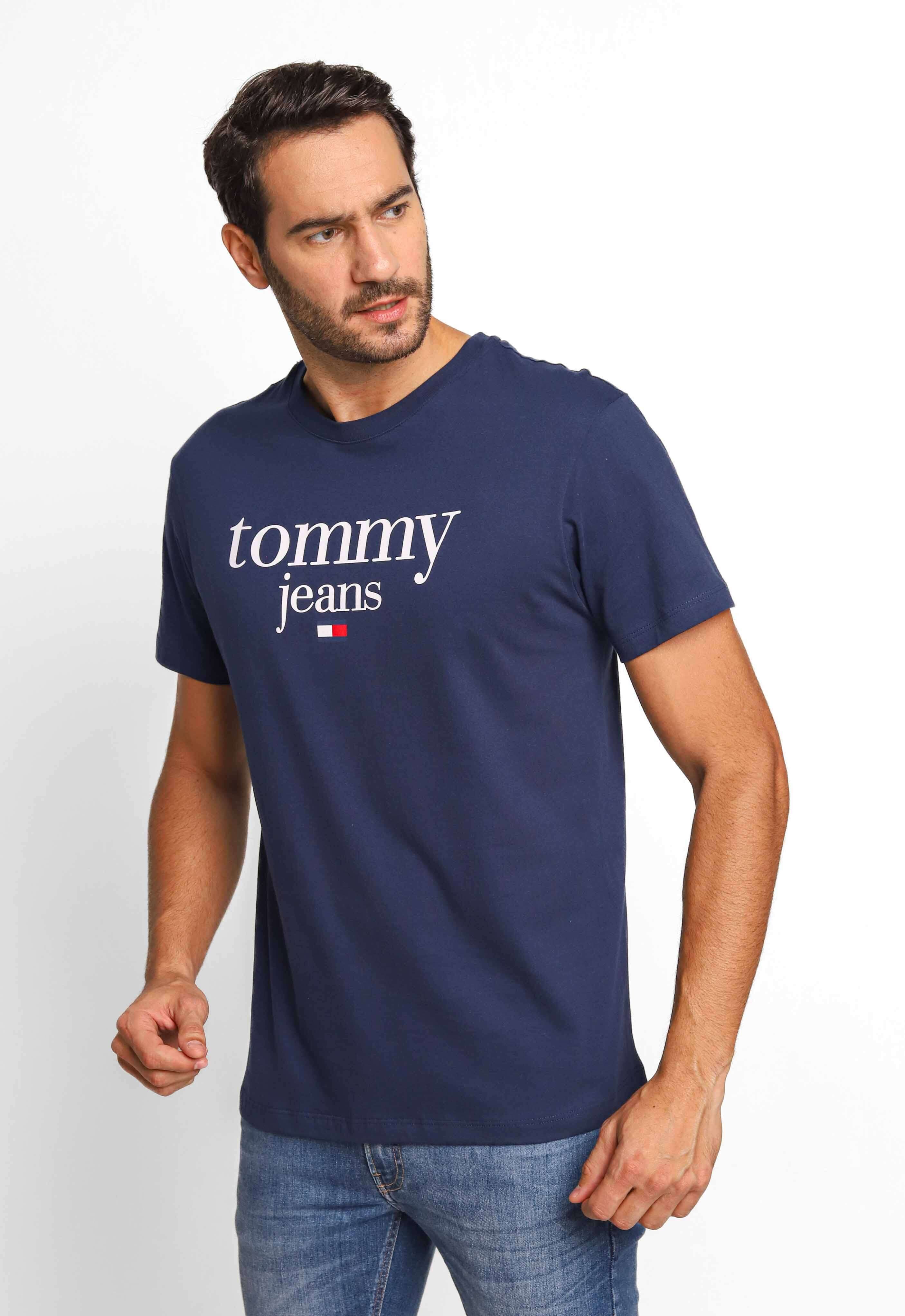T Shirt Camisa Tommy Hilfiger Azul Camiseta Tommy Hilfiger Básica