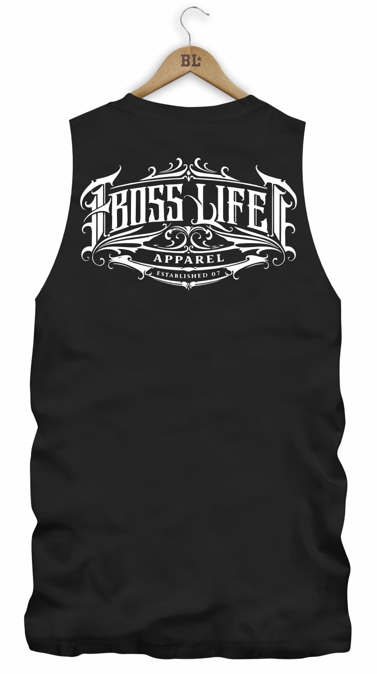 Regata Boss Life Signature Scroll Frente e Costas | Boss Life