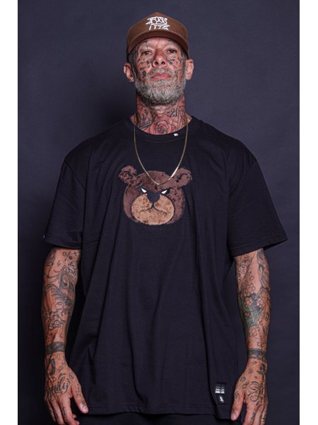 CAMISETA PRETA BEAR BL SCAR