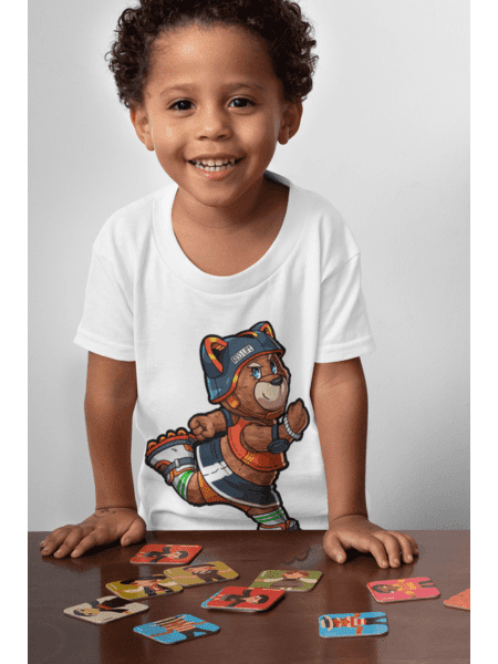 CAMISETA INFANTIL SKATING BEAR