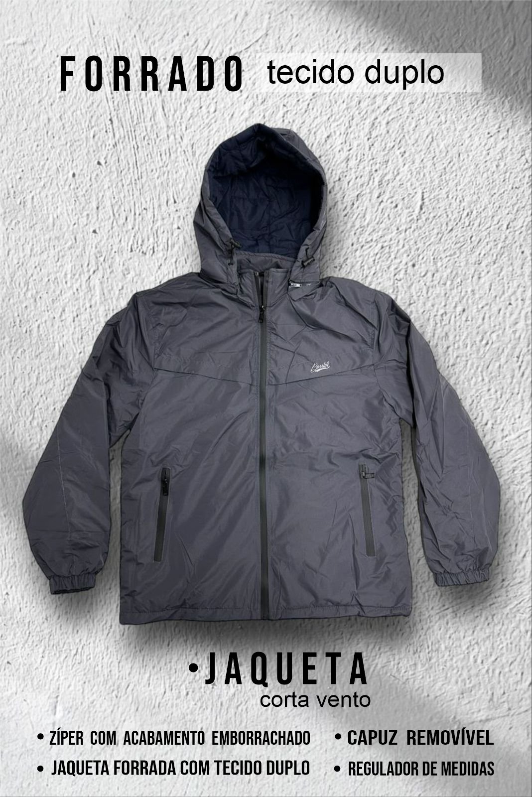 Corta Vento Moletom Da Gold Life Jaqueta Corta Vento Champion