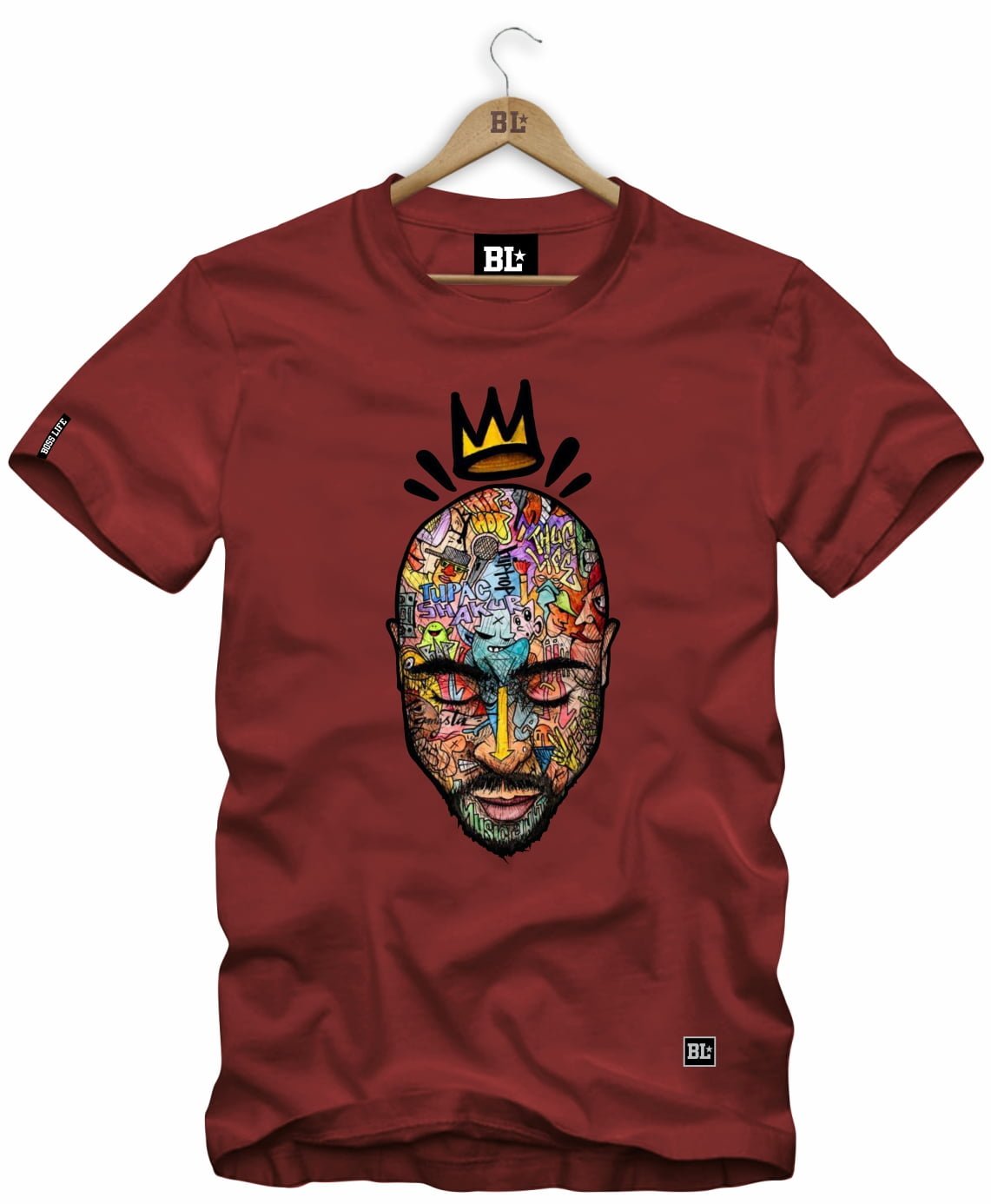 Camiseta 2pac Plus Size Boss Life 3860