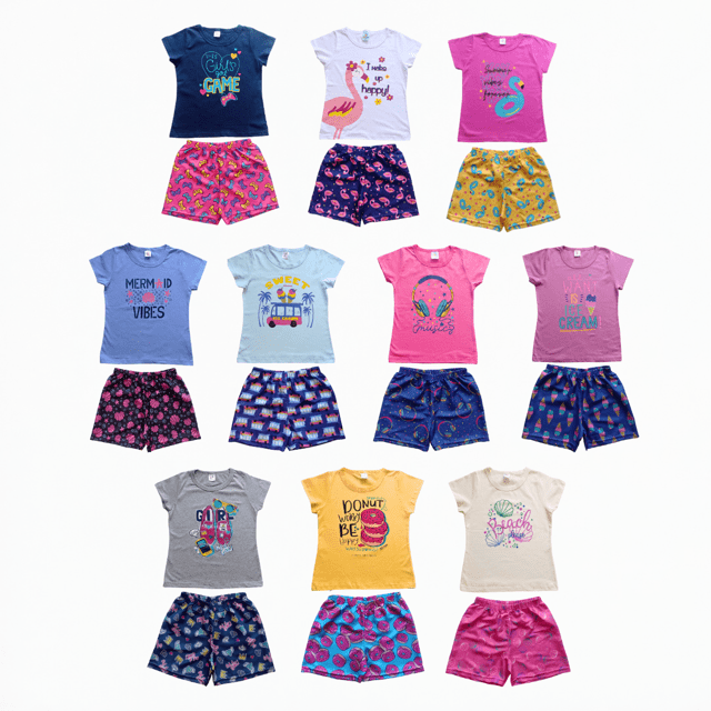 Roupas Femininas Moda Juvenil Atacado Saia Jeans Infantil Juvenil