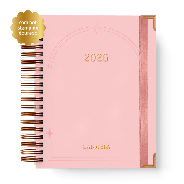 Planner 2026 - Clássico (Rosa) | Meu Querido Planner