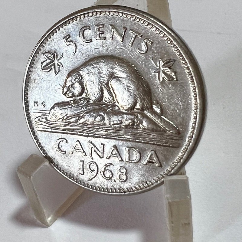 Roberts MORPH 中古美品6,6-47.5L 5 Cents Canadá Castor Moeda Cuproníquel Rainha Elizabeth II