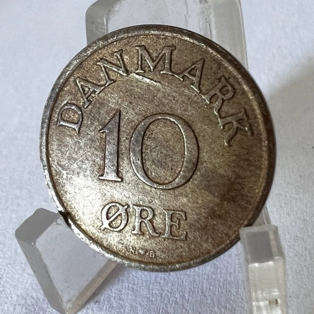 10 Ore Moeda Dinamarca Estrangeira Coração Danmark | Coleção CG