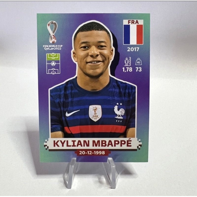Figurinha do Craque Mbapee FRA19 Copa do Mundo Qatar 2022 Original