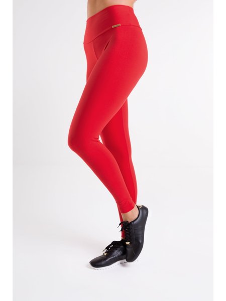 Legging Vermelha Linha Power Monnieri Fit Wear