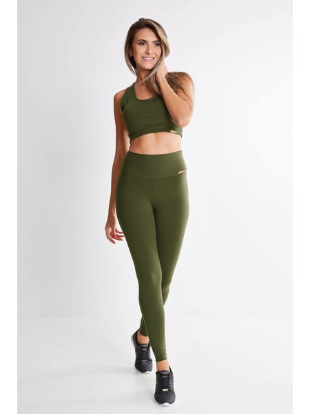 Calça Legging Verde Militar