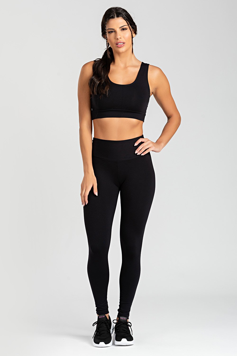 Top Fitness Legging OnÃ§a Academia LEGGING ACADEMIA FEMININA PRETA