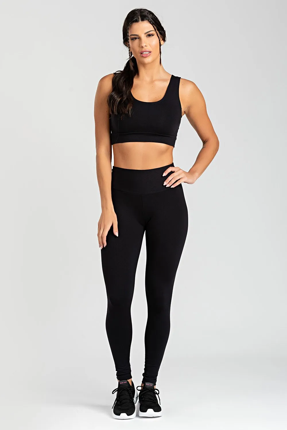 Top Fitness Legging Onça Academia LEGGING ACADEMIA FEMININA PRETA