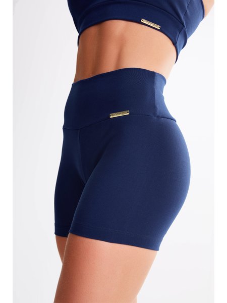 Short Roupa De Academia Feminina Short Fitness Feminino (Azul Marinho) – Monnieri Monnieri Fit Wear