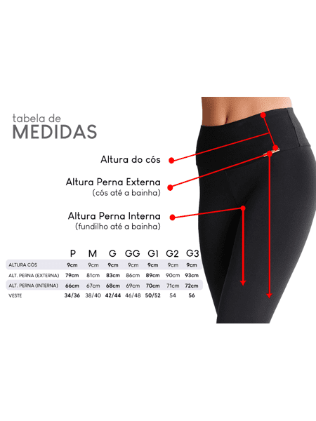 Calça Legging Preta com Bolso de Zíper Dourado