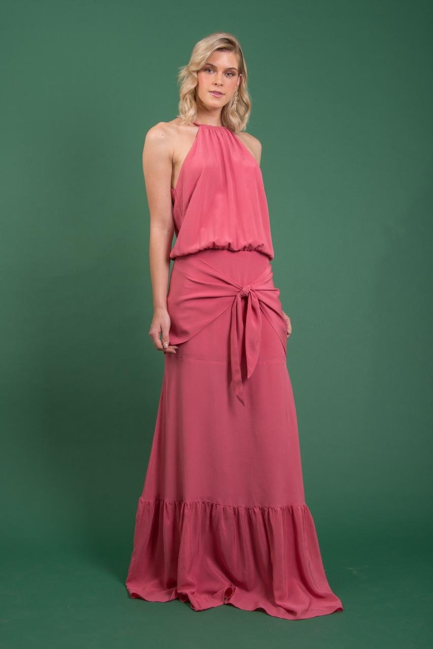 Vestido de online seda roupa