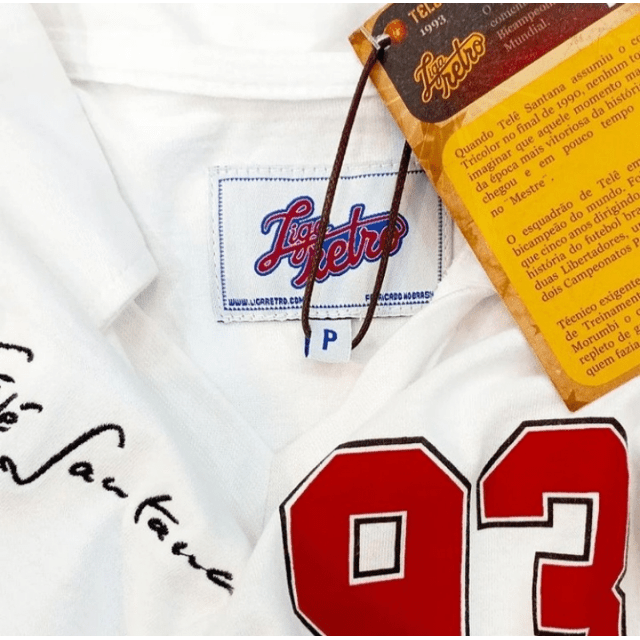 Camisa São Paulo Retrô Tam P Homenagem Telê Santana Quintino Futebol Clube