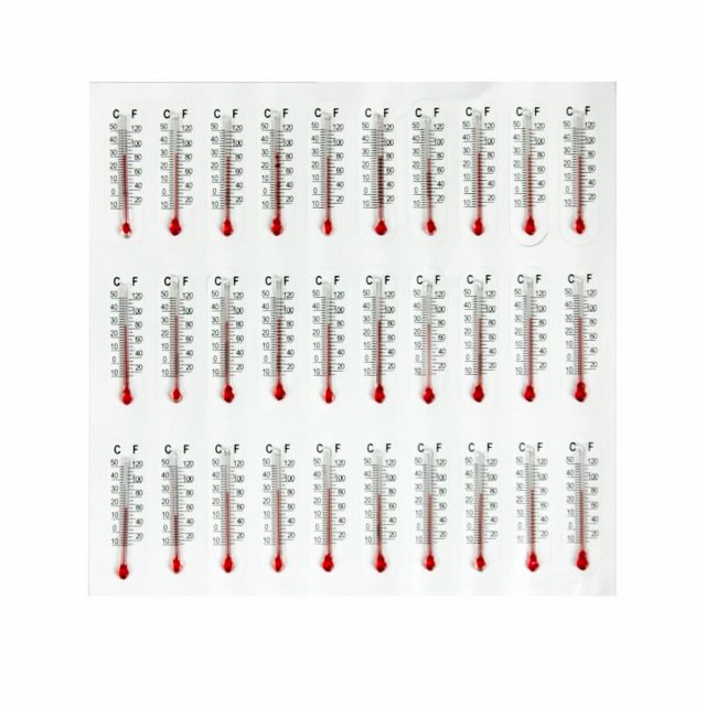 Termômetros adesivos 3,5 cm (30 peças)