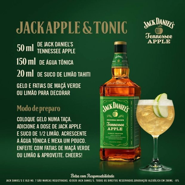Whisky Jack Daniels Apple Litro Costi Bebidas - Main Image