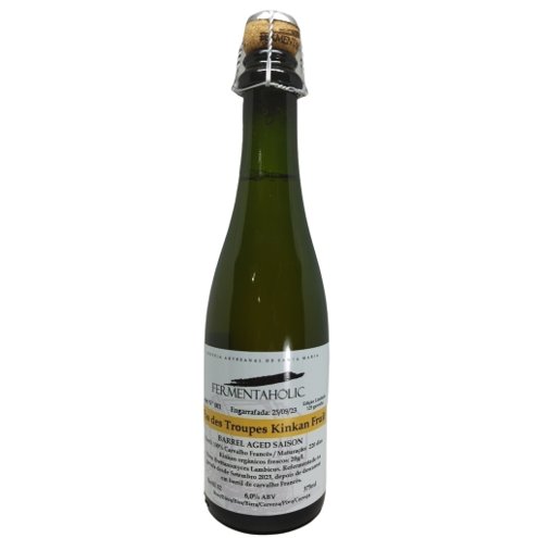 Cerveja Fermentaholic Pas des Troupes Kinkan Fruit Barrel Aged Saison 375ml 