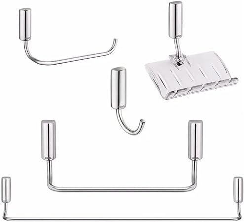 Kit para Banheiros com Acessórios Idea 5 Peças Metal Docol
