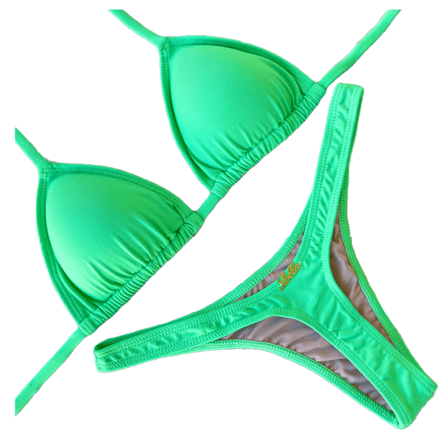 Biquini Fio Dental Asa Delta VERDE CARIBE flúor ROSAMAR STORE