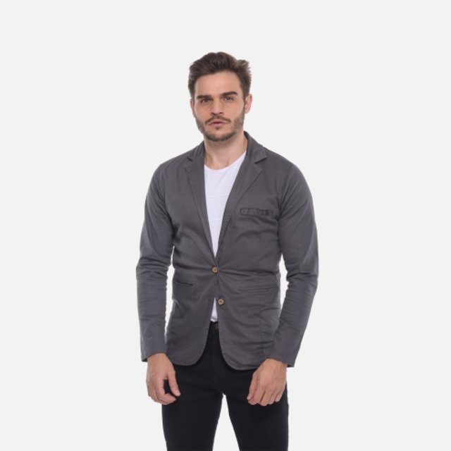 Blazer Masculino Slim Cinza Mister Maia - Main Image